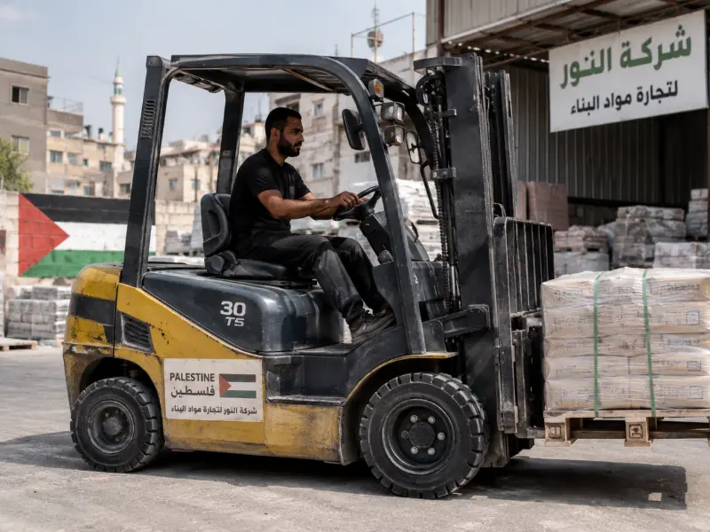 Filistinli Forklift Müşterisinden Yerinde Uygulama Geri Bildirimi Filistinli Forklift Müşterisinden Yerinde Uygulama Geri Bildirimi